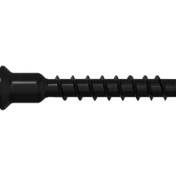 vidaXL Accesorios De Bricolaje-Tornillo de Cabeza de Capuchón de Enchufe 2 pcs Negro 7 x 40 mm