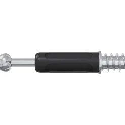 vidaXL Tornillo de Cerradura de Cajón 2 pcs Plata y Negro M6 x 40 mm