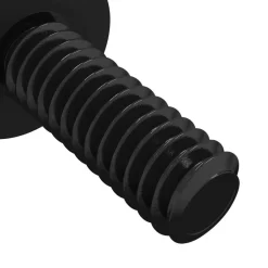 vidaXL Accesorios De Bricolaje-Tornillo Separador 2 pcs Negro M4 Caucho y Acero