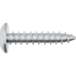 vidaXL Accesorios De Bricolaje-Tornillos de Madera 2 pcs Plateado M4 x 20 mm Acero