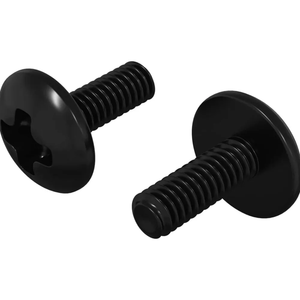 vidaXL Tornillos de manga 2 pcs Negro M4 x 10 mm Acero Sale