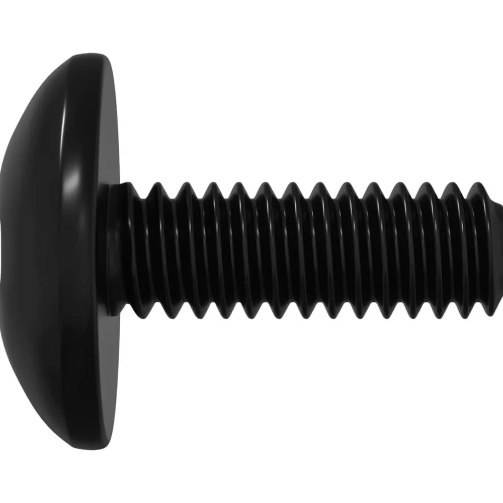 vidaXL Tornillos de manga 2 pcs Negro M4 x 10 mm Acero Sale