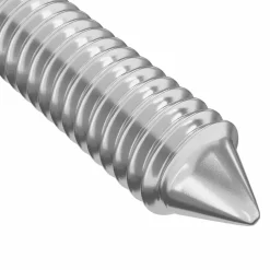 vidaXL Tornillos de Muebles 2 pcs Plateado M6 x 60 mm Acero New