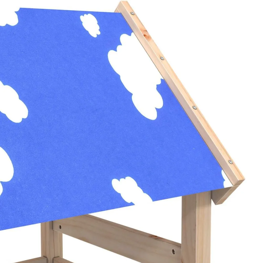 vidaXL Torre de Juego Marrón Madera de pino macizo