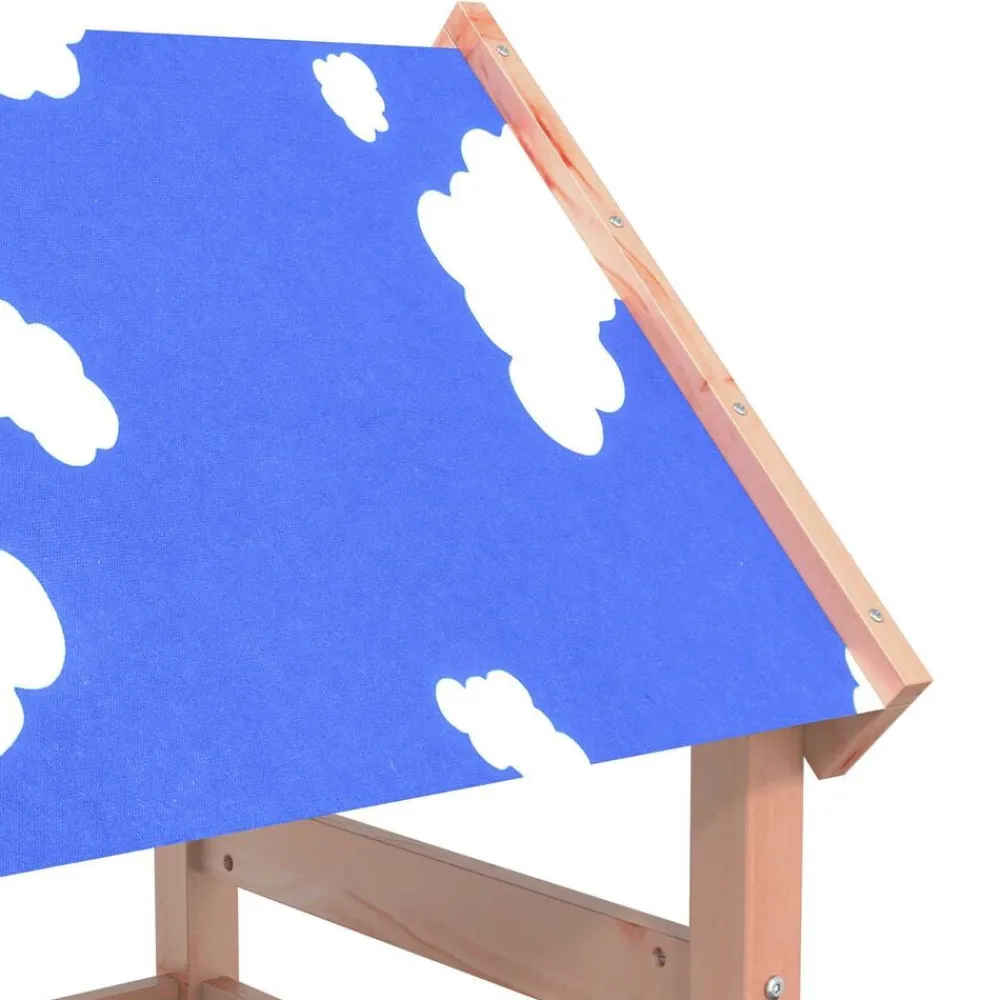 vidaXL Torre de Juego Marrón Madera Sólida de Douglas