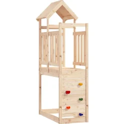 vidaXL Torre de Juego Marrón 53 x 110,5 x 214 cm Madera de pino macizo Discount