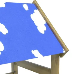 vidaXL Torre de Juego Marrón Madera Sólida Impregnada Online
