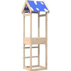 vidaXL Torre de Juego Marrón Madera de pino macizo