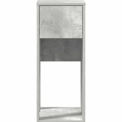 vidaXL Mobiliario De Oficina-Torre de ordenador con cajón gris cemento 30x44x74 cm