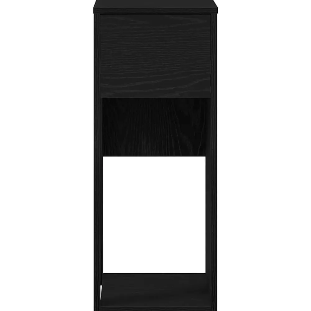 vidaXL Torre de ordenador con cajón 30x44x74 cm Negro Outlet