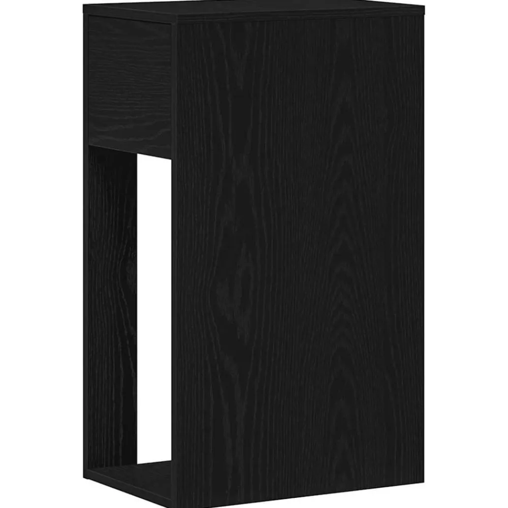 vidaXL Torre de ordenador con cajón 30x44x74 cm Negro Outlet