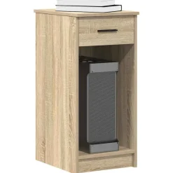 vidaXL Mobiliario De Oficina-Torre de ordenador con cajón 35x45x77 cm