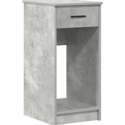 vidaXL Torre de ordenador con cajón gris cemento 35x45x77 cm Gris hormig&oacute;n Online