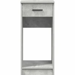 vidaXL Torre de ordenador con cajón gris cemento 35x45x77 cm Gris hormig&oacute;n Online