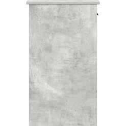 vidaXL Torre de ordenador con cajón gris cemento 35x45x77 cm Gris hormig&oacute;n Online