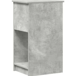 vidaXL Torre de ordenador con cajón gris cemento 35x45x77 cm Gris hormig&oacute;n Online