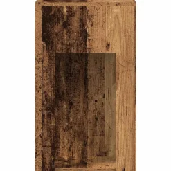 vidaXL Torre de ordenador con cajón madera vieja 30x44x74 cm Madera antigua Clearance