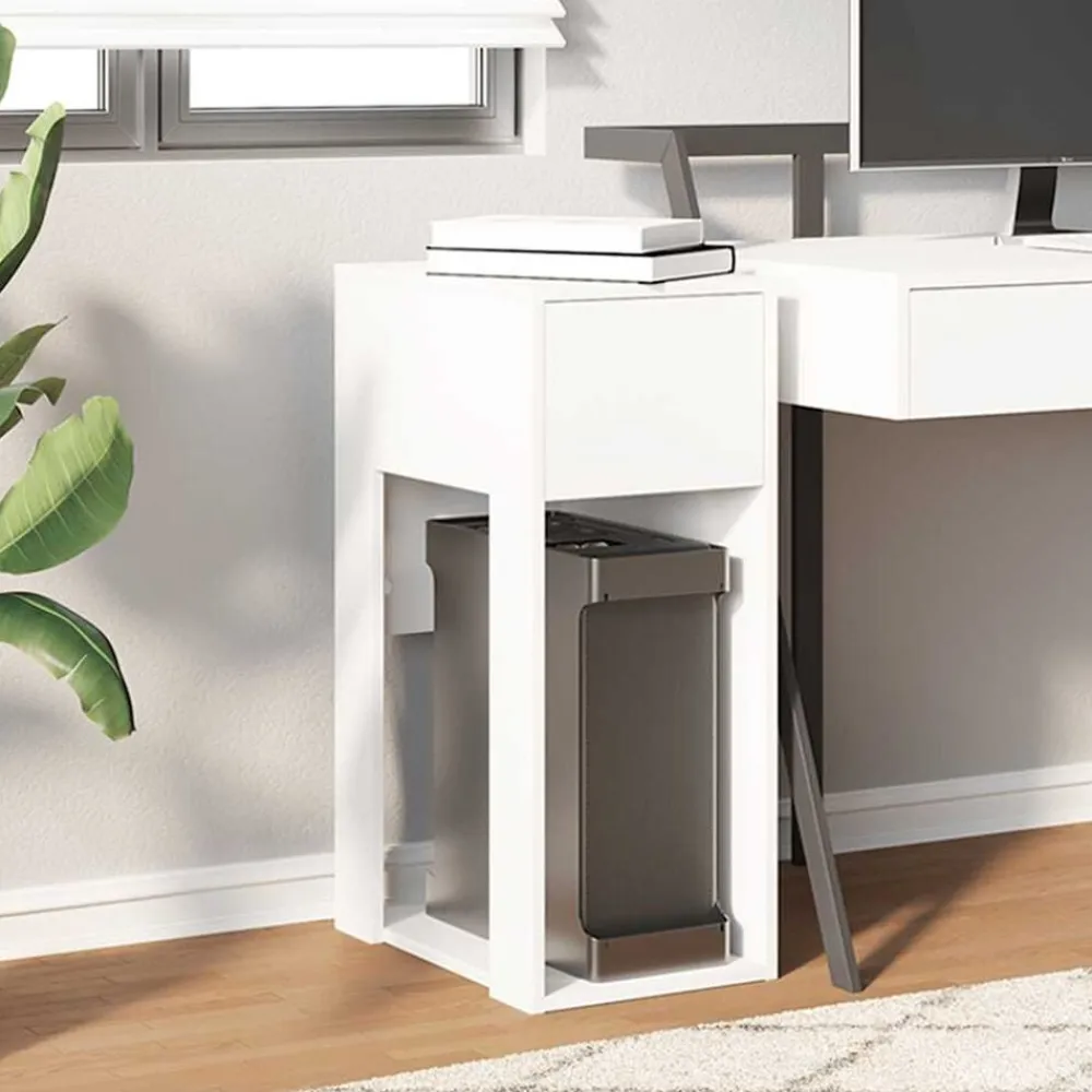 vidaXL Mobiliario De Oficina-Torre de ordenador con cajón 30x44x74 cm