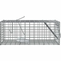 vidaXL Actividades Al Aire Libre-Trampa para Animales Antracita 31 x 13 x 12cm Acero