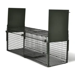 vidaXL Actividades Al Aire Libre-Trampa para animales vivos 2 puertas