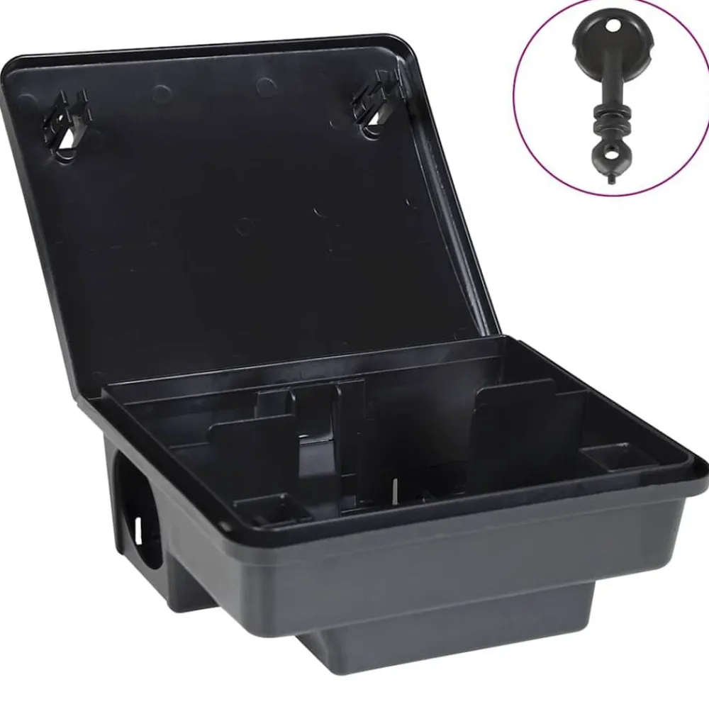 vidaXL Trampas para ratones 4 uds. negro 23x19x9,5 cm Sale