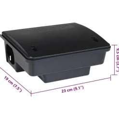 vidaXL Trampas para ratones 4 uds. negro 23x19x9,5 cm Sale