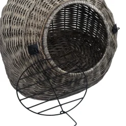 vidaXL Transportín para gatos sauce natural 45x35x35 cm Gris Online