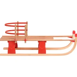 vidaXL Actividades Al Aire Libre-Trineo de nieve plegable con respaldo madera 119 cm