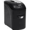 vidaXL Material De Oficina-Trituradora de papel 10 hojas microcorte negra