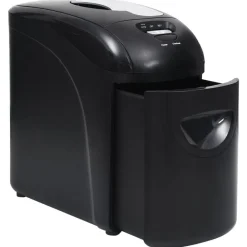 vidaXL Material De Oficina-Trituradora de papel 10 hojas microcorte negra