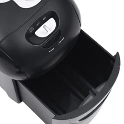 vidaXL Material De Oficina-Trituradora de papel 10 hojas microcorte negra