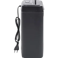 vidaXL Material De Oficina-Trituradora de papel cortadas en tiras 6 hojas negro