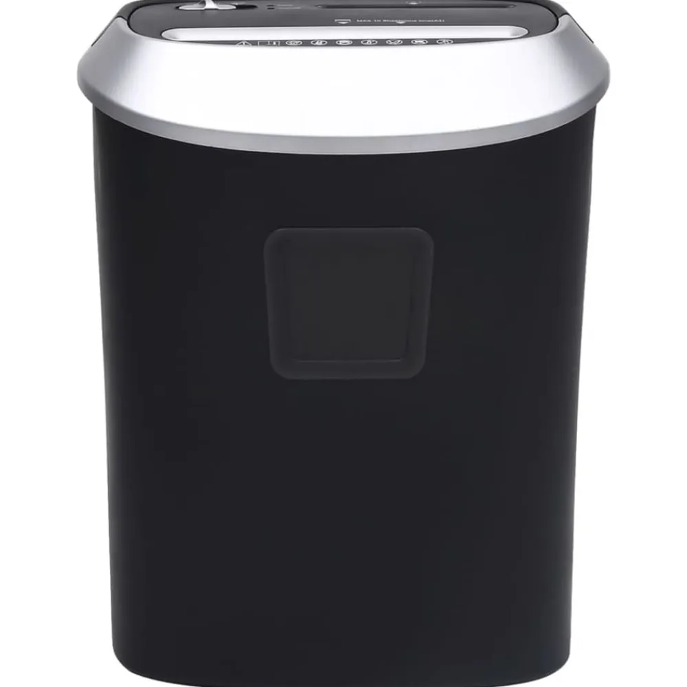 vidaXL Trituradora de papel corte cruzado 10 hojas negro Outlet