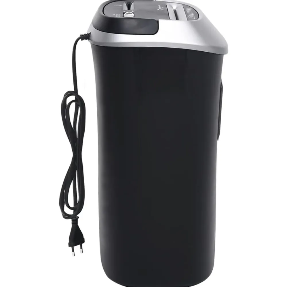 vidaXL Trituradora de papel corte cruzado 10 hojas negro Outlet