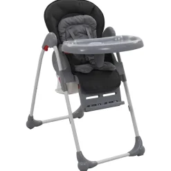 vidaXL Trona de bebé Gris Hot