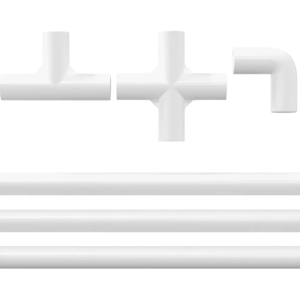 vidaXL Tubo de PVC 2 pcs 12,2 x 1,8 x 500 mm PP, PE Discount