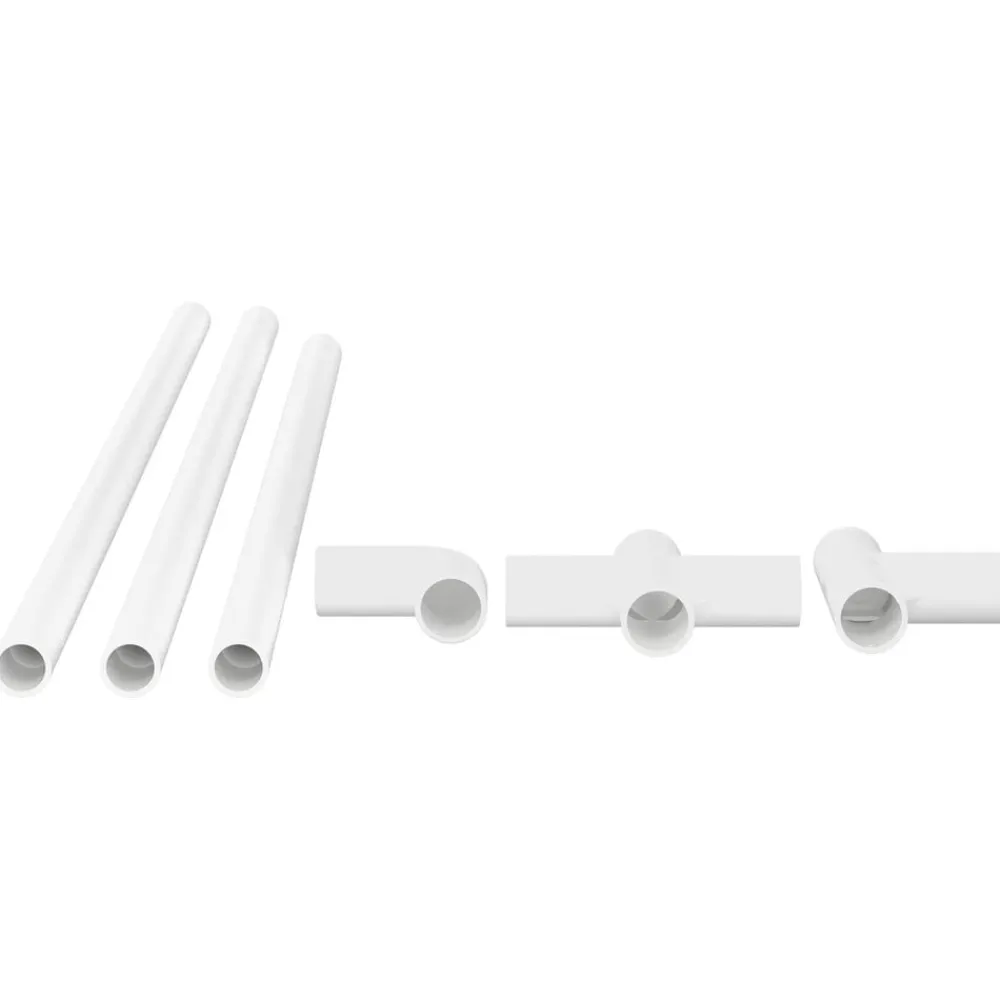 vidaXL Tubo de PVC 2 pcs 12,2 x 1,8 x 500 mm PP, PE Discount