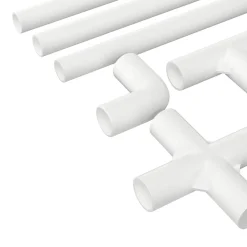 vidaXL Tubo de PVC 2 pcs 12,2 x 1,8 x 500 mm PP, PE Discount