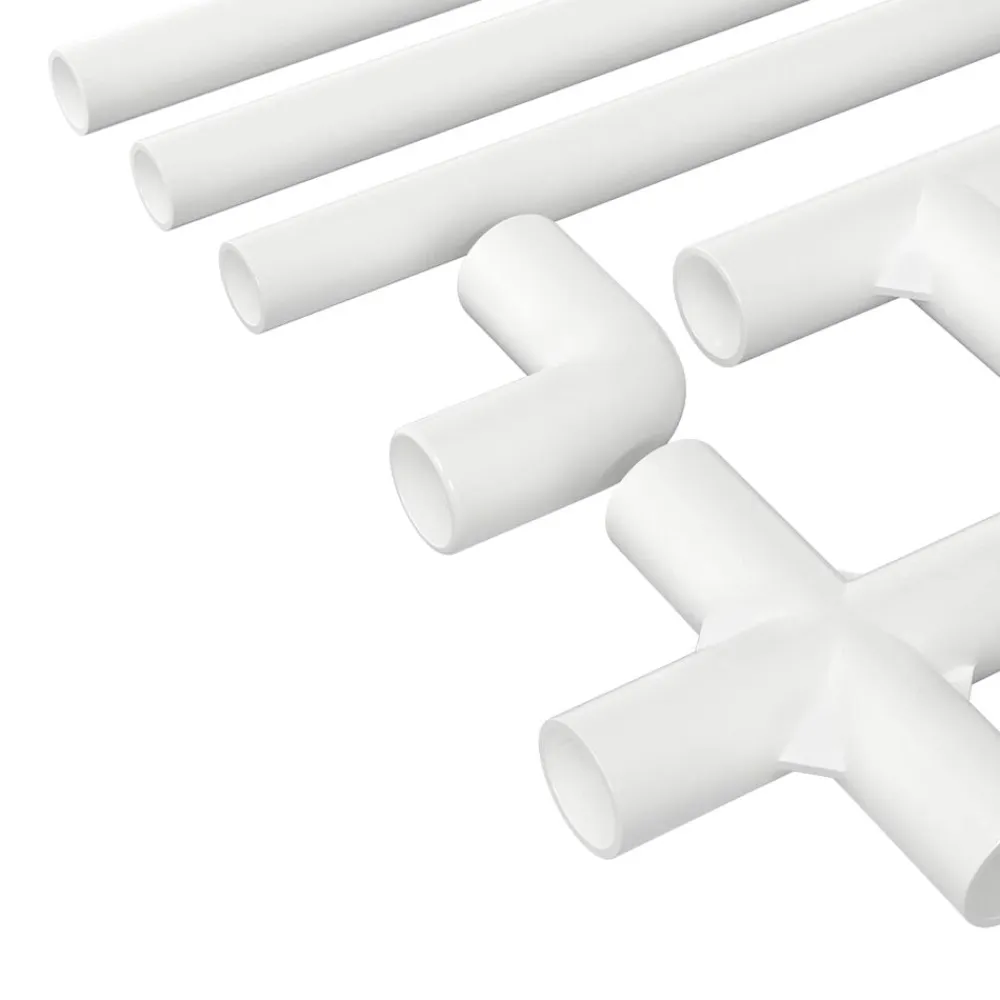 vidaXL Tubo de PVC 2 pcs 12,2 x 1,8 x 500 mm PP, PE Discount