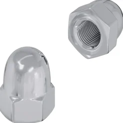 vidaXL Tuerca 2 pcs Plateado M6 x 10 mm Hierro Clearance