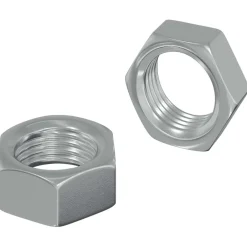 vidaXL Tuerca Hexagonal 2 pcs Plateado M6 Metal New