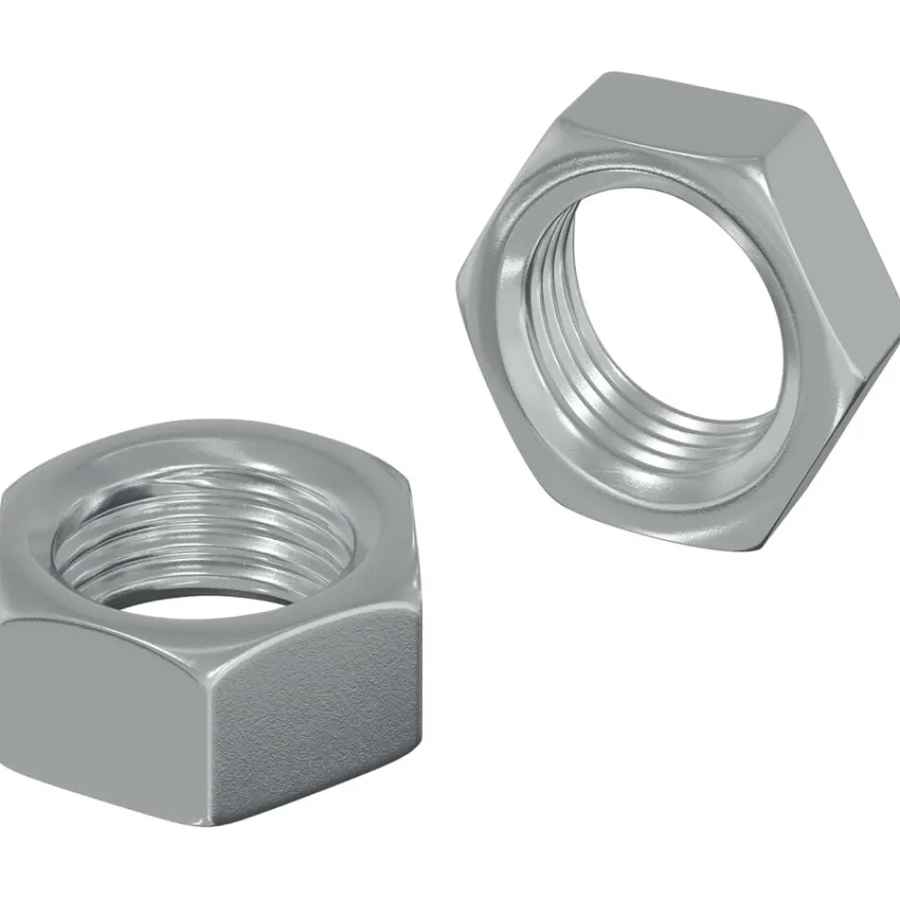 vidaXL Tuerca Hexagonal 2 pcs Plateado M6 Metal New