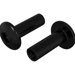 vidaXL Tuercas de Manga 2 pcs Negro M4 x 14,5 mm Metal Online