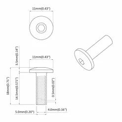 vidaXL Tuercas de Manga 2 pcs Negro M4 x 14,5 mm Metal Online