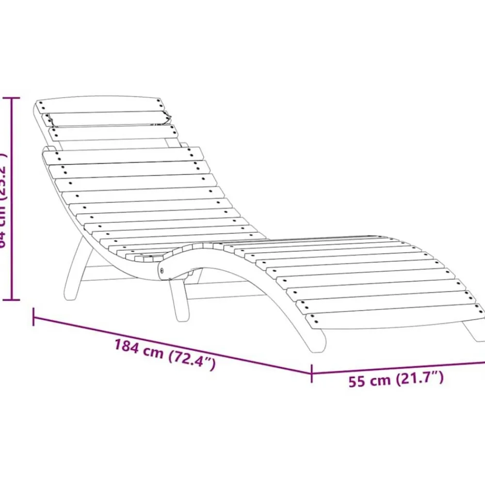 vidaXL Muebles De Jardín-Tumbona 3 pcs Marrón Madera de Acacia Sólida