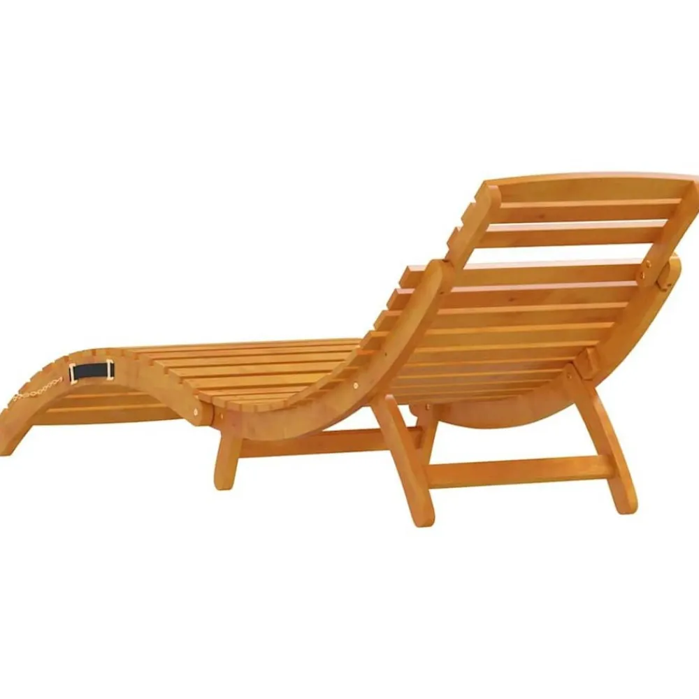 vidaXL Muebles De Jardín-Tumbona 3 pcs Marrón Madera de Acacia Sólida