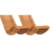 vidaXL Tumbona 2 pcs Marrón 154 x 60 x 74 cm Madera de Acacia Sólida Discount