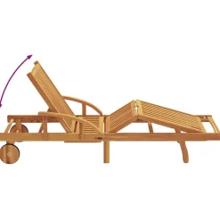 vidaXL Muebles De Jardín-Tumbona 2 pcs Madera de Acacia Sólida