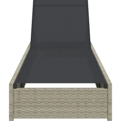 vidaXL Tumbona 200.5 x 70 x 75 cm ratán sintético Beige Hot