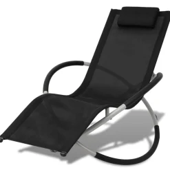 vidaXL Muebles De Jardín-Tumbona geométrica de jardín acero